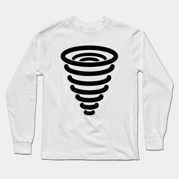 Tornado Icon Long Sleeve T-Shirt by AustralianMate